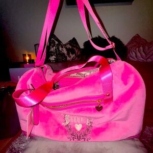 Juicy Couture heritage xl duffle bag with matching travel bag